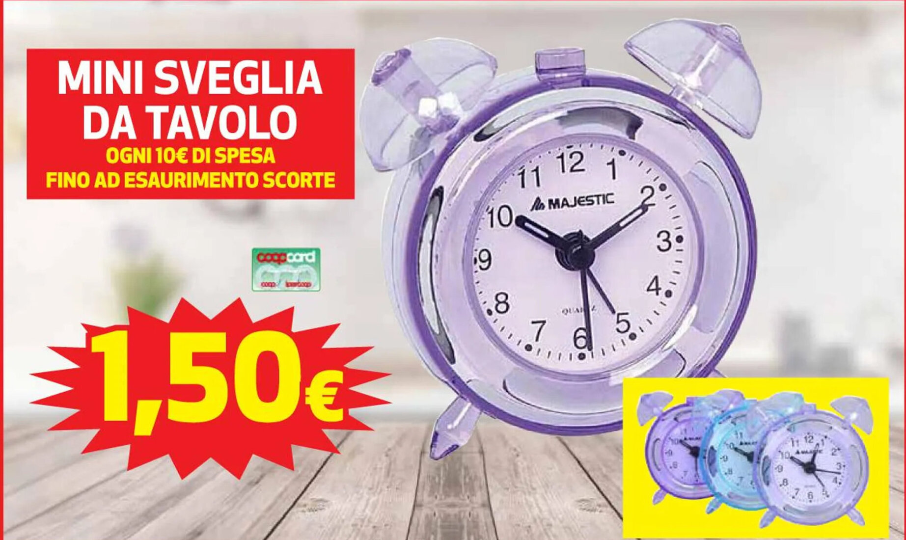 Coop MINI SVEGLIA DA TAVOLO offerta