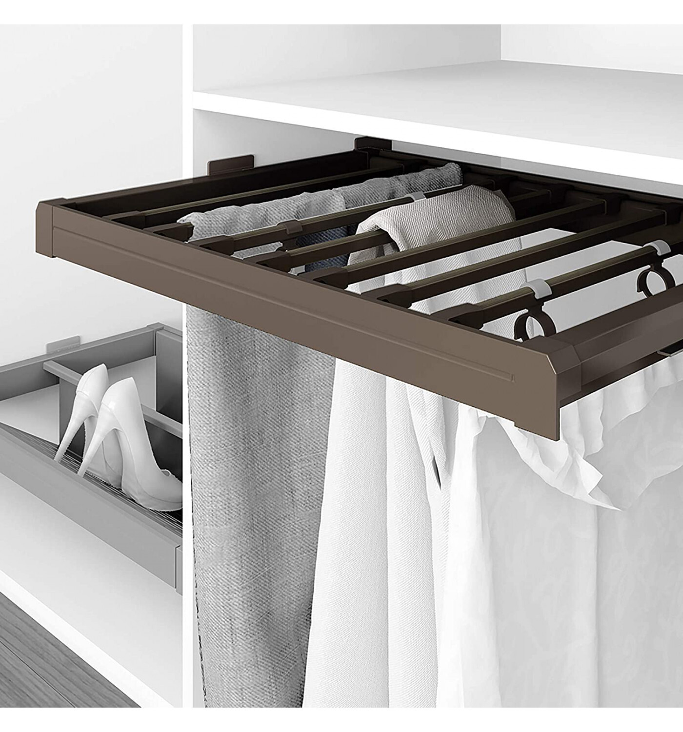 Eurobrico Portapantaloni estraibile moka adattabile 564-614 mm offerta