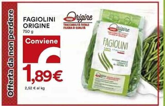 FAGIOLINI ORIGINE 750 g