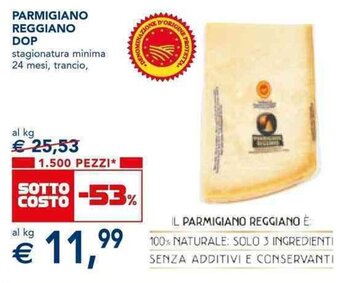 Esselunga PARMIGIANO REGGIANO DOP offerta