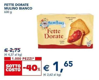 Esselunga FETTE DORATE MULINO BIANCO 630 g offerta