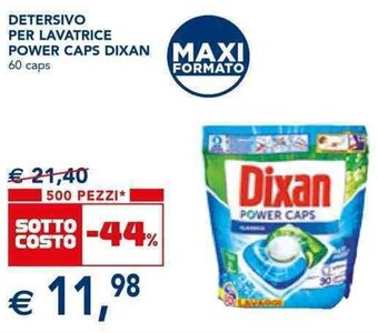 Esselunga DETERSIVO PER LAVATRICE POWER CAPS DIXAN offerta