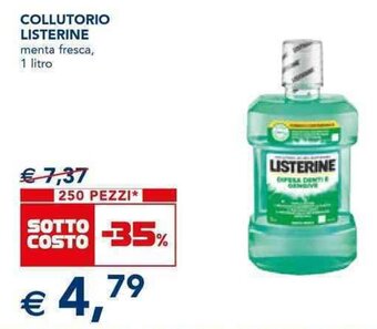 Esselunga COLLUTORIO LISTERINE 1 litro offerta