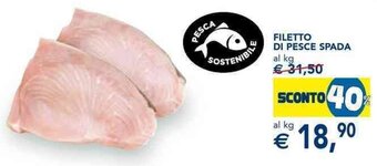 Esselunga FILETTO DI PESCE SPADA offerta