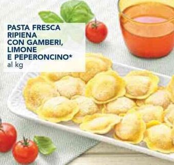 Esselunga PASTA FRESCA RIPIENA CON GAMBERI, LIMONE E PEPERONCINO offerta