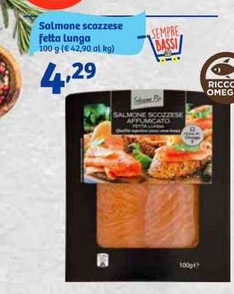In'S Mercato Selezione più salmone scozzese fetta lunga offerta