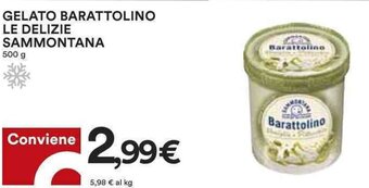 Coop GELATO BARATTOLINO LE DELIZIE SAMMONTANA 500 g offerta