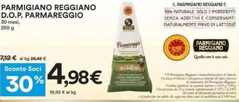 Coop PARMIGIANO REGGIANO D.O.P. PARMAREGGIO 30 mesi, 250 g offerta