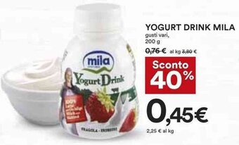 YOGURT DRINK MILA gusti vari, 200 g