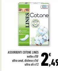 Conad Margherita Lines assorbenti cotone offerta