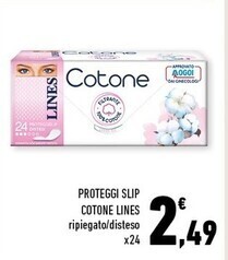 Conad Margherita Lines proteggi slip cotone offerta