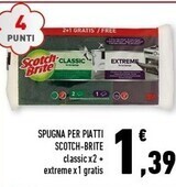 Conad Margherita Scotch-brite spugna per piatt offerta
