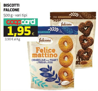 Ipercoop BISCOTTI FALCONE 500 g vari tipi offerta