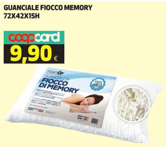 Ipercoop GUANCIALE FIOCCO MEMORY 72X42X15H offerta