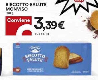 Coop BISCOTTO SALUTE MONVISO 500 g offerta