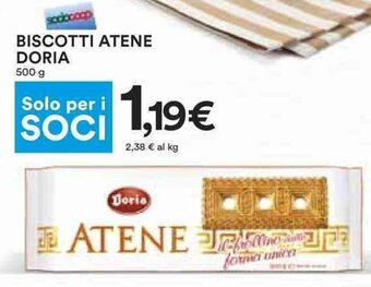 Coop BISCOTTI ATENE DORIA 500 g offerta