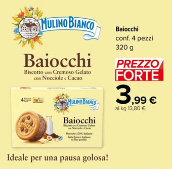 Carrefour Express MULINO BIANCO Baiocchi conf. 4 pezzi 320 g offerta
