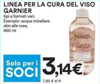 Coop LINEA PER LA CURA DEL VISO GARNIER offerta