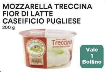 Coop MOZZARELLA TRECCINA FIOR DI LATTE CASEIFICIO PUGLIESE 200 g offerta