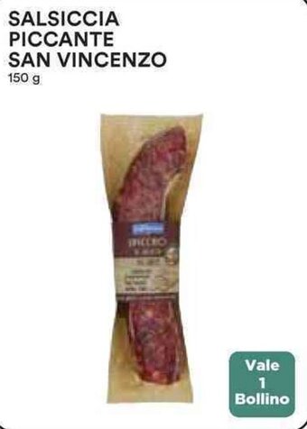 Coop SALSICCIA PICCANTE SAN VINCENZO 150 g offerta
