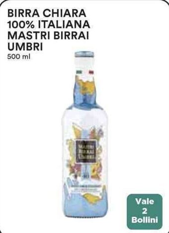 Coop BIRRA CHIARA 100% ITALIANA MASTRI BIRRAI UMBRI 500 ml offerta
