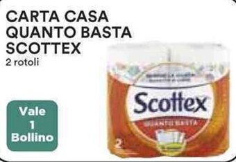 Coop CARTA CASA QUANTO BASTA SCOTTEX offerta