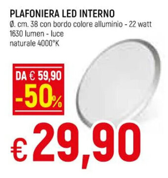 PLAFONIERA LED INTERNO