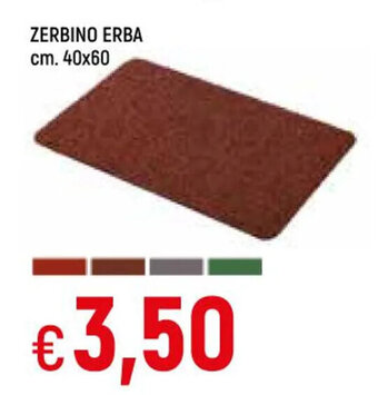Famila Superstore ZERBINO ERBA cm. 40x60 offerta