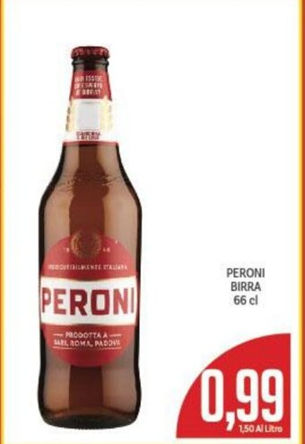 Supermercati Piccolo PERONI BIRRA 66 cl offerta