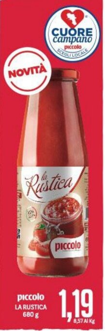 Supermercati Piccolo piccolo LA RUSTICA 680 g offerta