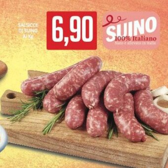 Supermercati Piccolo SALSICCE DI SUINO offerta