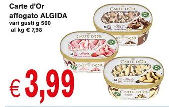 Carte d'Or affogato ALGIDA vari gusti g 500