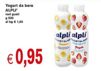 èccoMI Yogurt da bere ALPLI' vari gusti g 500 offerta