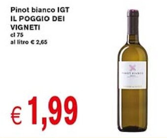 èccoMI Pinot bianco IGT IL POGGIO DEI VIGNETI cl 75 offerta