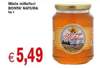 èccoMI Miele millefiori BONTA' NATURA kg 1 offerta