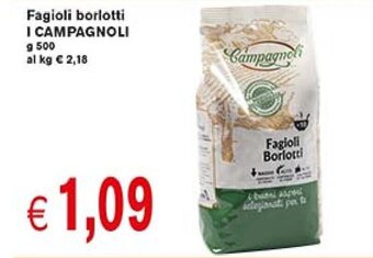 Fagioli borlotti I CAMPAGNOLI g 500