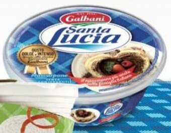 Supermercati Piccolo GALBANI SANTA LUCIA MASCARPONE CLASSICO/ SENZA LATTOSIO 250 g offerta