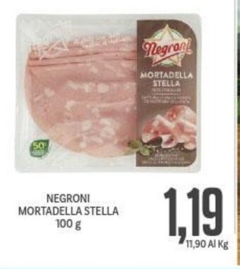 Supermercati Piccolo NEGRONI MORTADELLA STELLA 100 g offerta