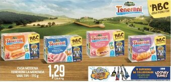 Supermercati Piccolo CASA MODENA TENERONI LA MERENDA VARI TIPI-170 g offerta
