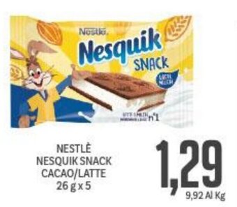 Supermercati Piccolo NESTLÉ NESQUIK SNACK CACAO/LATTE 26 gx 5 offerta