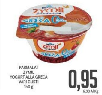 Supermercati Piccolo PARMALAT ZYMIL YOGURT ALLA GRECA VARI GUSTI 150 g offerta