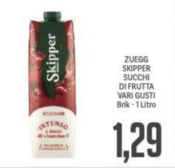 ZUEGG SKIPPER SUCCHI DI FRUTTA VARI GUSTI Brik-1 Litro