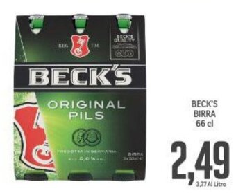 Supermercati Piccolo BECK'S BIRRA 66 cl offerta