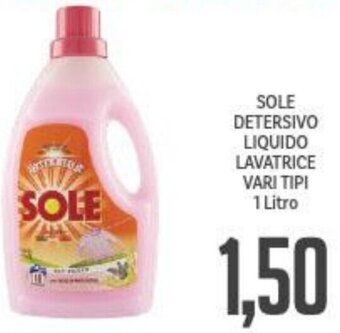 SOLE DETERSIVO LIQUIDO LAVATRICE VARI TIPI 1 Litro