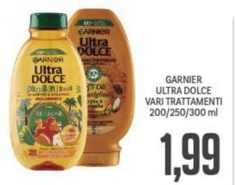 Supermercati Piccolo GARNIER ULTRA DOLCE VARI TRATTAMENTI 200/250/300 ml offerta