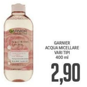 Supermercati Piccolo GARNIER ACQUA MICELLARE VARI TIPI 400 ml offerta