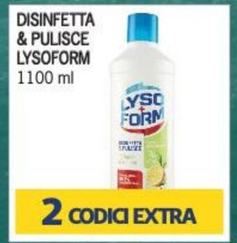 Supermercati Piccolo DISINFETTA & PULISCE LYSOFORM 1100 ml offerta