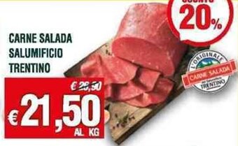 Banco Fresco CARNE SALADA SALUMIFICIO TRENTINO offerta