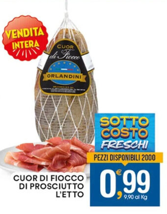 Gecop CUOR DI FIOCCO DI PROSCIUTTO L'ETTO offerta