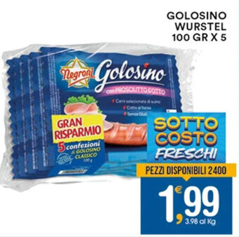 GOLOSINO WURSTEL 100 GR X 5